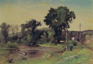 Paisaje de Pompton Junction Río tonalista George Inness Pinturas al óleo